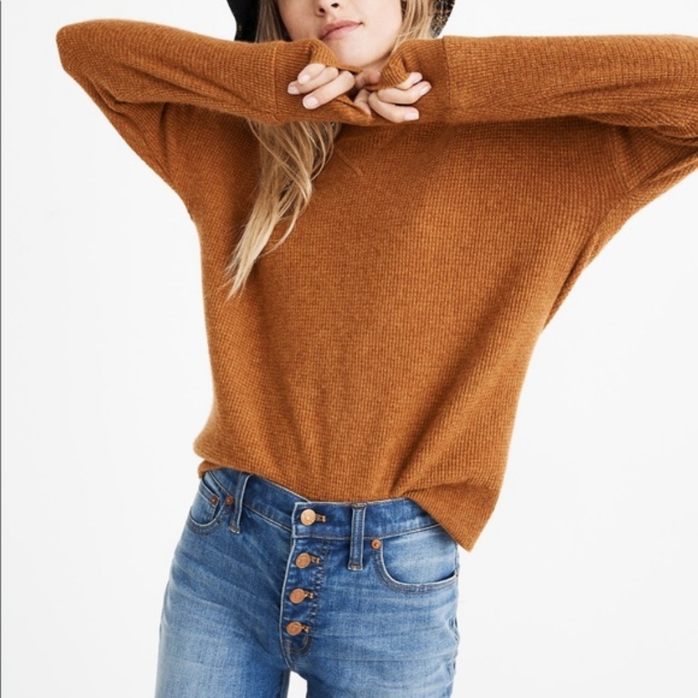Madewell Cashmere Pumpkin Sweatshirt
